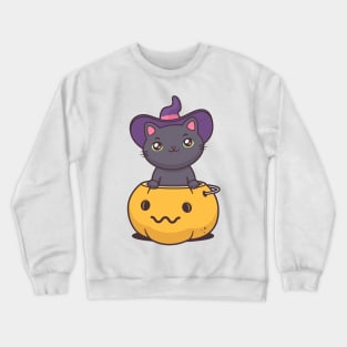 Haloween Kitty Crewneck Sweatshirt